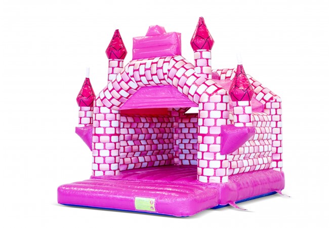 2.Springkussen kasteel roze
